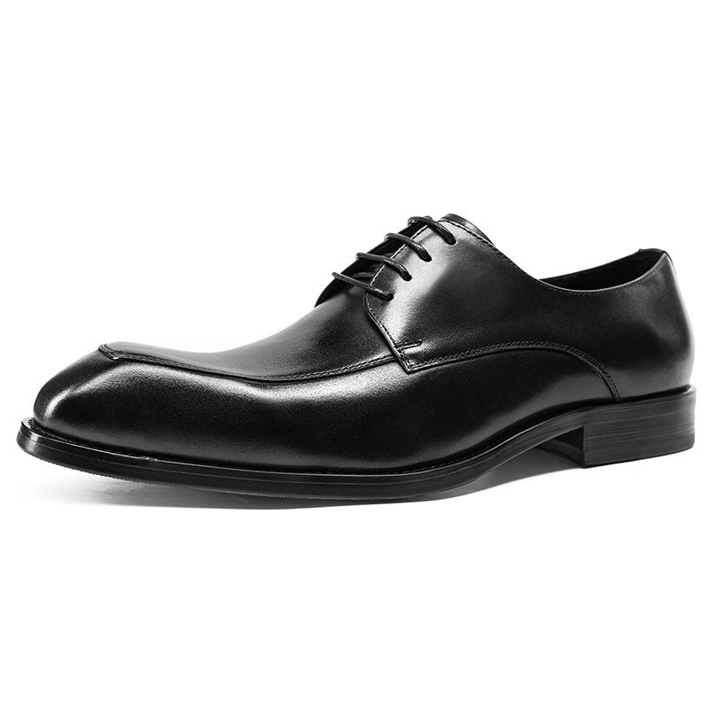 Men's British Style Handmade Pointed Leather Shoes